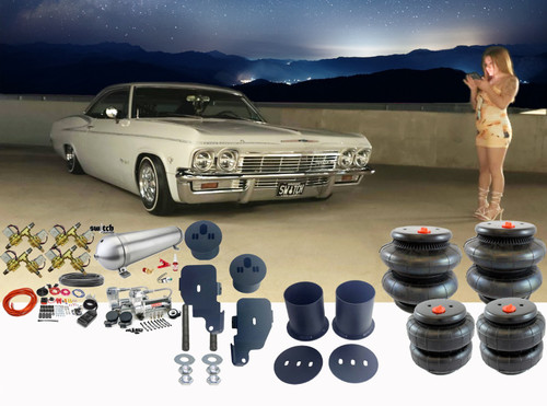 Chevrolet Impala 1965-1970 Front & Rear Bags & Brackets with FAST Air Management