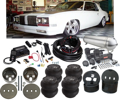 Oldsmobile Cutlass 78-87 Air Suspension Conversion Air Lift 3P Management Slam SS-6 Bags