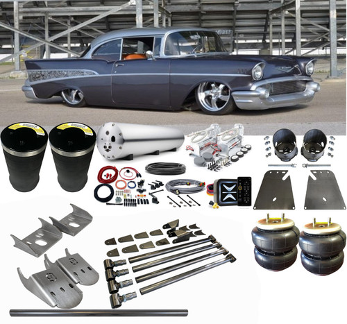 Chevrolet Bel Air 1955-1957 Air Suspension w/ e-Level Endo Tank Management Firestone TriLin