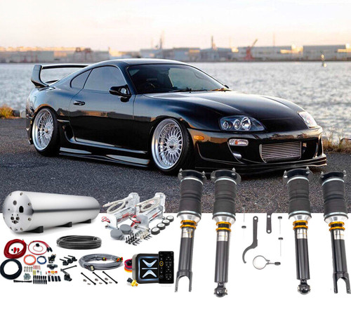Toyota Supra 1993 1998 Accuair Air Suspension e-Level Air Management & ENDO Tank