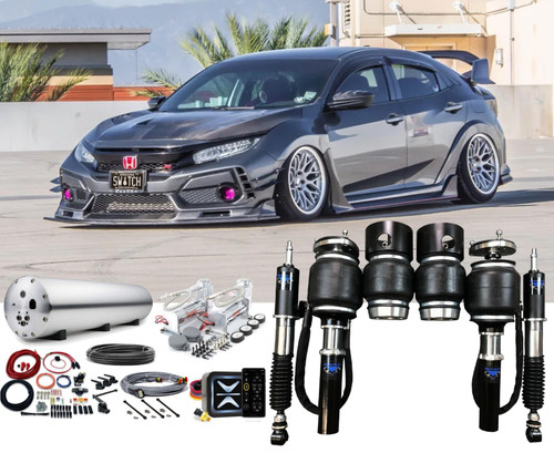 Honda Civic Type R 2017-2021 Air Ride Management Dual Viair 444C e-Level ENDO-VT