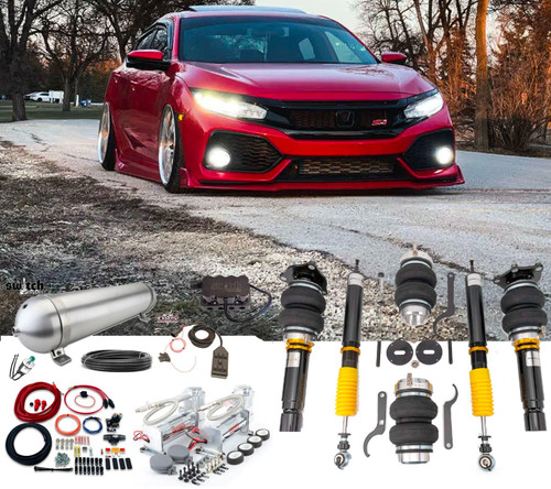 Honda Civic Si 2017-21 Accuair Air Suspension with AVS Switchbox Air Management & 444c