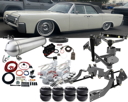 Lincoln Continental 64-69 4 Corner Air Ride Management Dual Viair 444C AVS 7 Controller