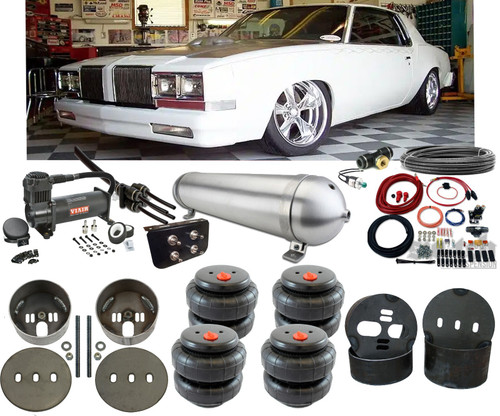 Oldsmobile Cutlass 78-87 Front & Rear Air Suspension Conversion Manual Air Management