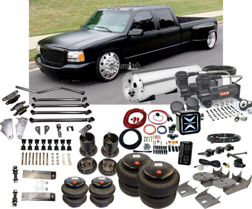 C3500 1988-1998  Air Ride Towing Kit e-Level ENDO Air Management Shk Relo