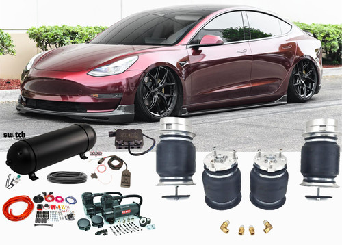 Tesla Model 3/Y  for Non Active Air Suspension Kit  with 4 Corner Air Management