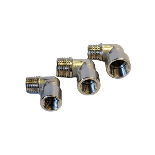 Nickel Plated Male NPT to Female NPT Street Elbow