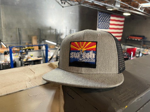 Switch Suspension Heather Gray W/ Arizona Flag Snap Back Trucker Hat