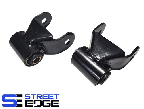 Premium rear lift shackles for Chevy trucks by Switch Suspension.