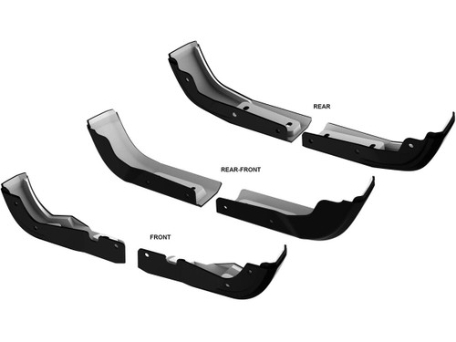 GMC Sierra 1500 2019-2024 6 pc Front & Rear Mud Flap Delete Kit 