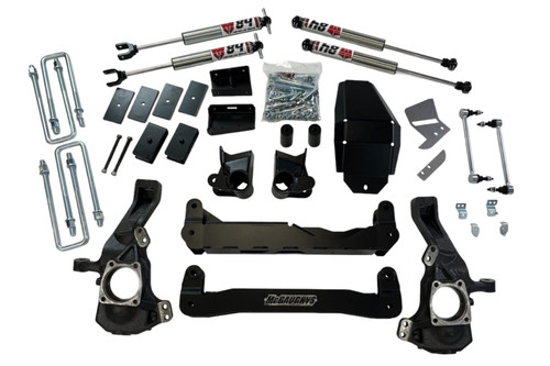 Silverado 2500hd lift kit shown with heavy-duty suspension components