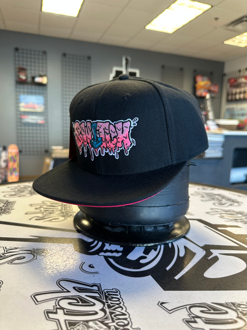 Bubblegum Teal Flat Bill Snapback Hat - Classic Fit