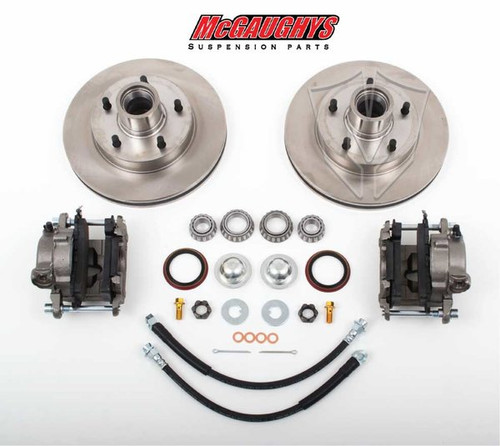 Chevrolet Fullsize Car 1955-1970 Front Disc Brake Kit For Drop Spindles; 5x4.75" Bolt Pattern - McGaughys Part# 63205