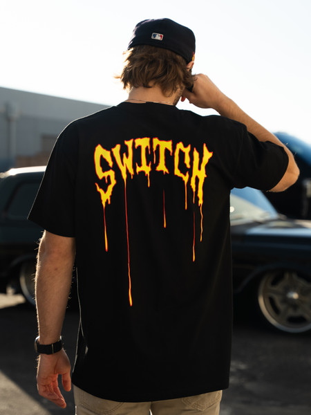 "Switch Line Leak" T-Shirt; Black