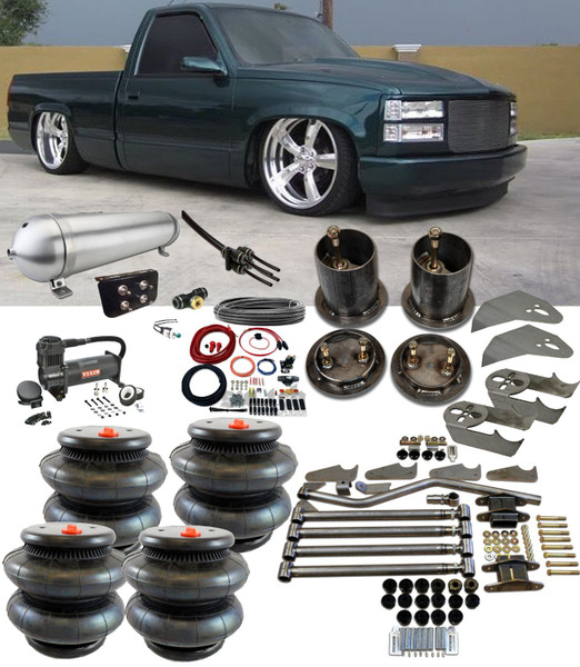 Silverado C1500 1988-1998 Manual Toggle Valve 4 Corner Air Management Kit