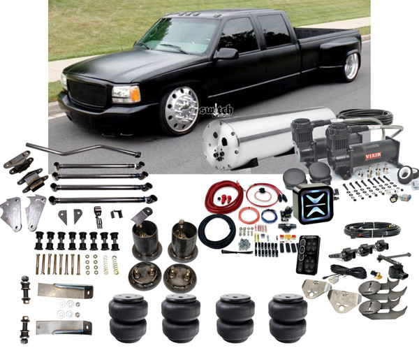 C1500 1988-1998 D2600 Bags Brackets 4 Link w e-Level ENDO Air Management Shk Relo