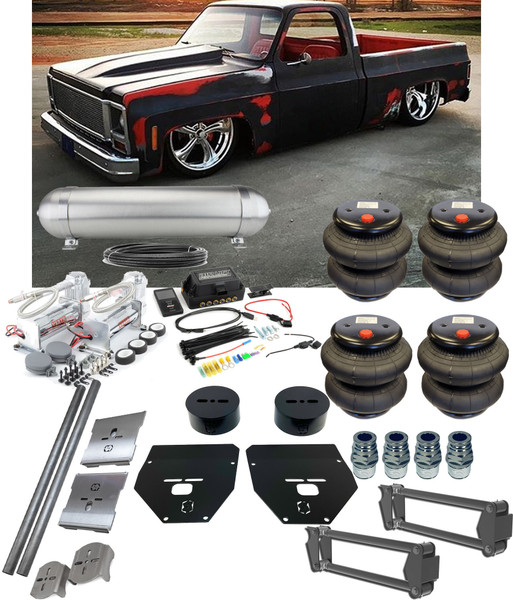 Chevrolet C-10 1973-1987 8 Valve Manifold Air Lift 3P Management Complete Kit