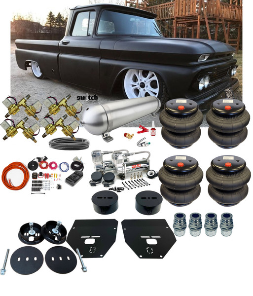 Chevrolet C-10 1963-1972 4 Corner SMC Fast Valve Management Complete Kit