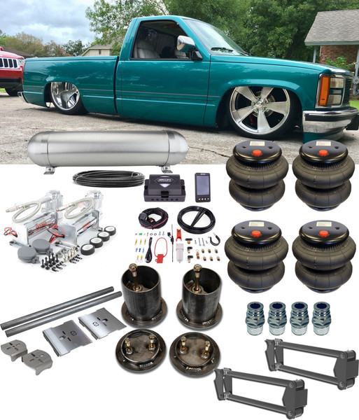 Chevrolet C1500 1988-1998 8 Valve Manifold Air Lift ALP4 Management Complete Kit
