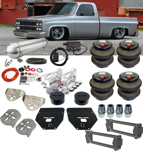 Chevrolet C-10 1973-1987 8 Valve Manifold 4 Corner Air Management Complete Kit