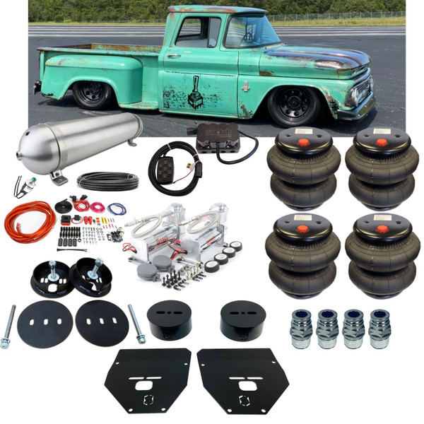 Chevrolet C-10 1963-1972 8 Valve Manifold 4 Corner Air Management Complete Kit