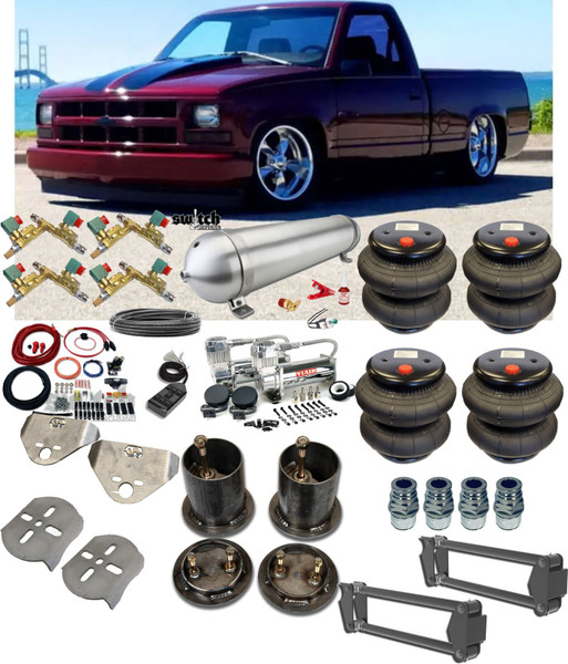Chevrolet C1500 1988-1998 4 Corner SMC Fast Valve Management Complete Kit