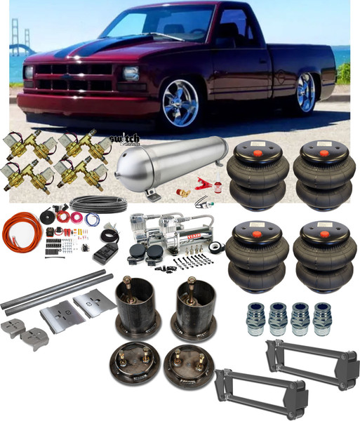 Chevrolet C1500 1988-1998 4 Corner SMC Fast Valve Management Complete Kit
