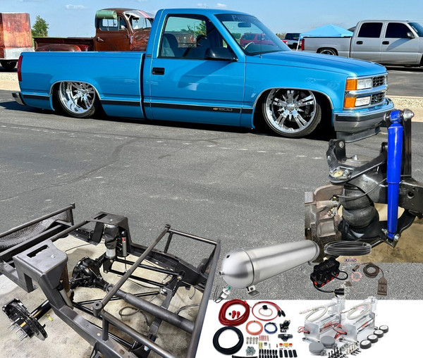 C1500 1988-1998 Front & Rear Phat Phabz Air Suspension kit with Air Management