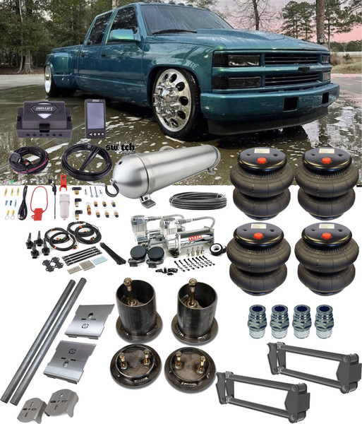 C3500 1992-1999 Air Lift ALP4 Height Sensor Controlled Management Complete Kit