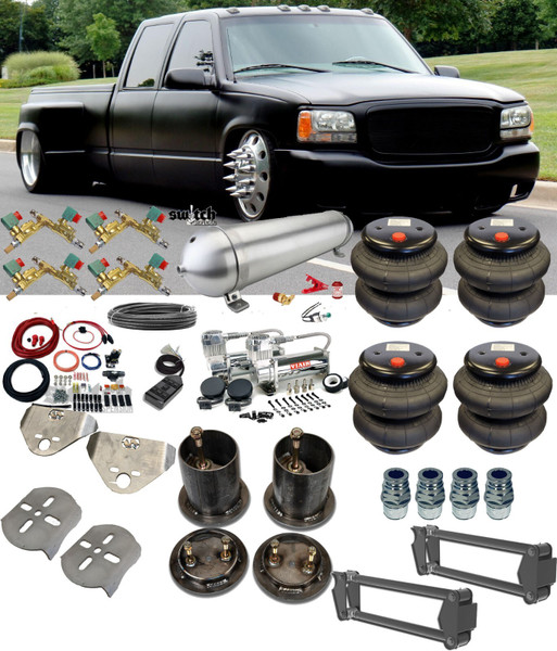 Chevrolet C3500 1988-1998 4 Corner SMC Fast Valve Management Complete Kit