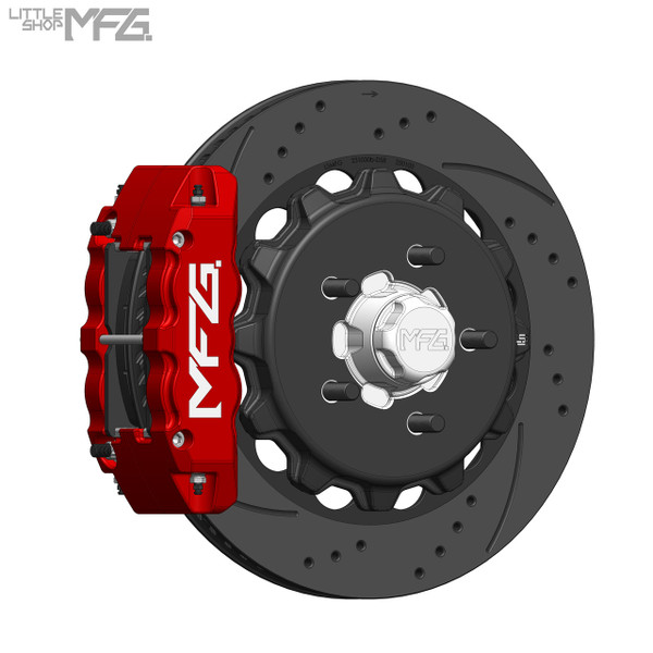 Oldsmobile Vista Cruiser 1967-1972 Little Shop MFG Front 14" Big Brake Kit (Wilwood AFX Pro Spindle)