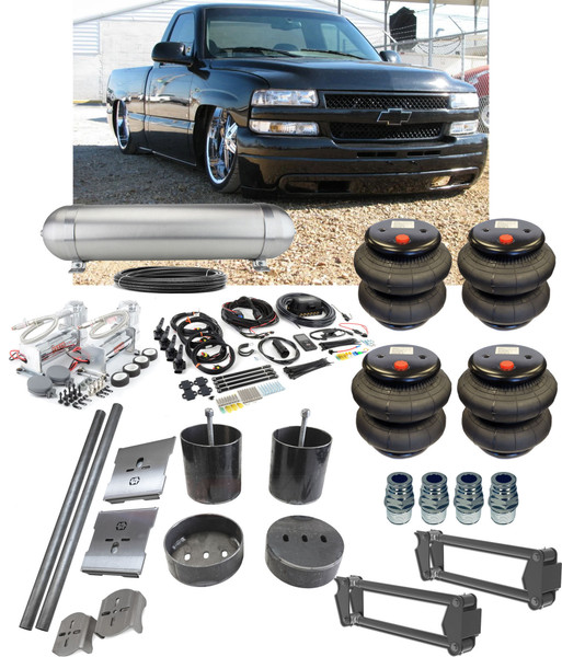 Chevrolet 1500 1999-2006 8 Valve Manifold Air Lift 3H Management Complete Kit