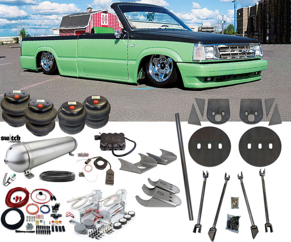 Complete Mazda B2000 Torsion Bar Front and Rear Air Suspension with Management