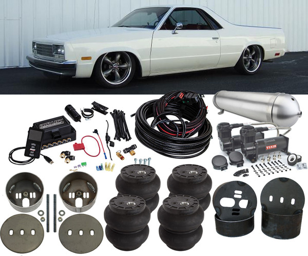 Chevrolet El Camino 78-87 Air Suspension Conversion Air Lift 3P Management Slam SS-6 Bags