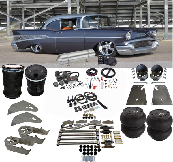 Chevrolet x Bel Air 1955-1957 Front & Rear Air Suspension ALP4 Height Management Slam Bags