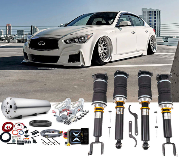 Infiniti Q50 2014+  Accuair Air Suspension with e-Level Air Management & ENDO Tank
