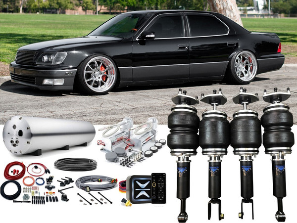 Lexus LS400 1995-2000 Air Ride Management Dual Viair 444C e-Level ENDO-VT