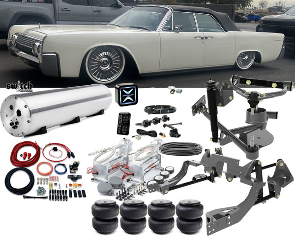 Lincoln Continental 1964-69 4 Corner Air Ride Management Dual Viair 444C e-Level ENDO-VT