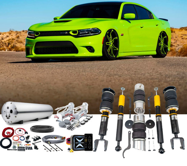 Dodge Charger 2011 2023 Accuair Air Suspension with e-Level Air Management & ENDO Tank