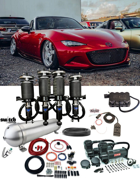 Mazda Miata 1990-2005 Front & Rear Complete Kit Air Management Performance Air Struts