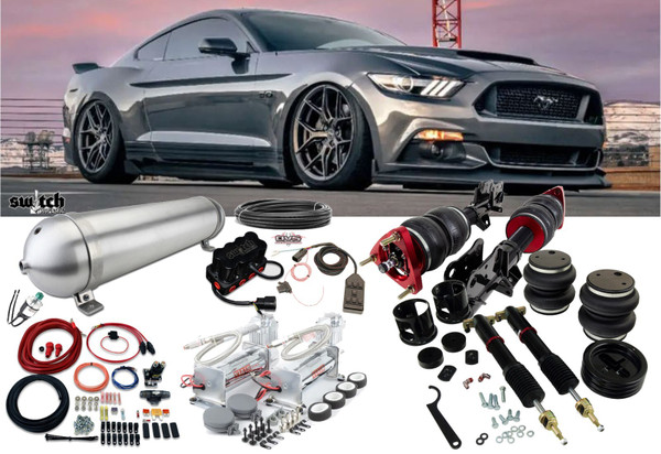 Ford Mustang 2015-2026 Air Suspension Conversion 7-Switch Management