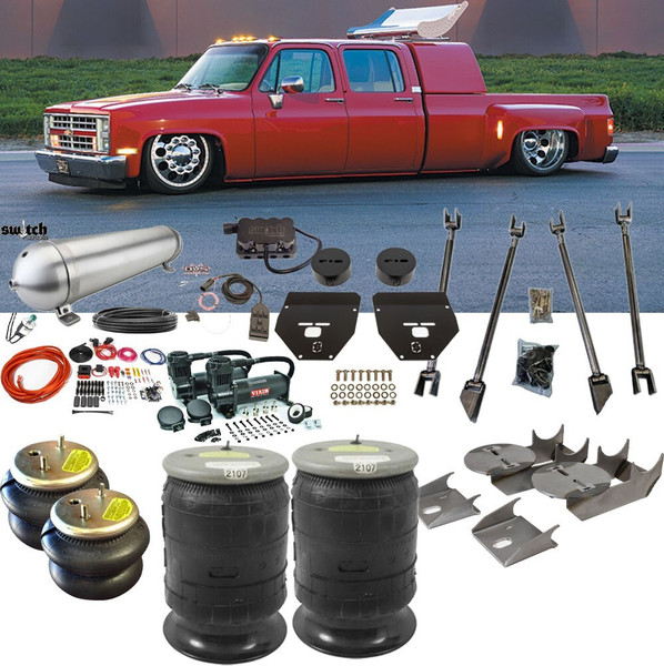 C-30 1973-1987  Air Ride Suspension HD Towing Kit w/ Firestone 2600 & 2107 Bags