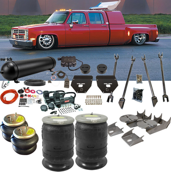 C-30 1973-1987  Air Ride Suspension HD Towing Kit w/ Firestone 2600 & 2107 Bags