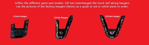 GMC Sierra 3500HD 8 Hole Hanger 2002-2010 2/4 Economy Drop Kit - McGaughys Part# 33080