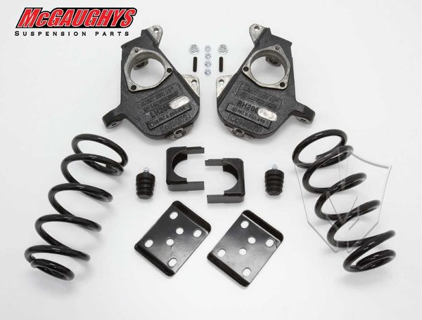 Chevrolet Silverado 1500 Standard Cab 2007-2013 McGaughys 4/7 Deluxe Drop Kit