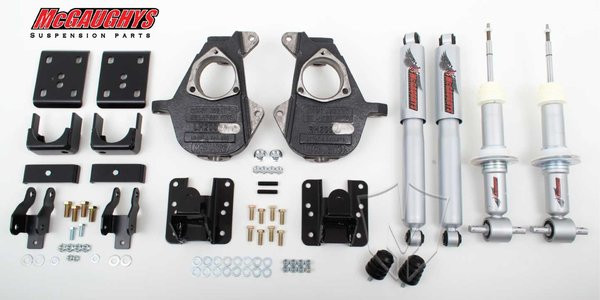 Chevrolet Silverado 1500 2007-2013 3/5 - 4/6 Deluxe Drop Kit W/Shocks - McGaughys Part# 34070