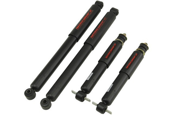 1999-2006 GM 1500 2WD Front Drop 0"-2", Rear Drop 0"-1" Belltech ND2 Shock Set