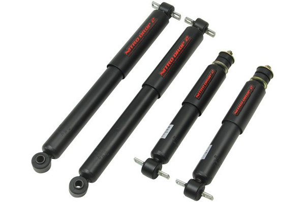 Chevrolet C1500 1988-1998 2"-5" F/ 2"-4" R Belltech Nitro Drop Shock Set