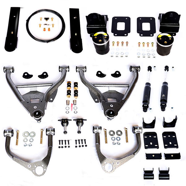 Chevrolet Silverado 1500 2019-2025 IHC Suspension 3/5 Lowering Kit W/ Helper Bags