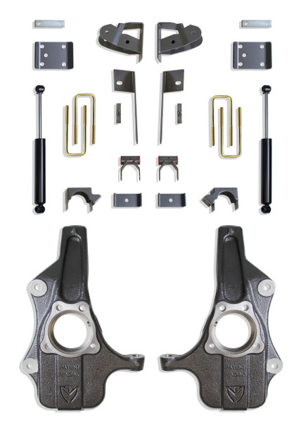 GMC Sierra 1500 2019-2024 Maxtrac Deluxe 2/4 Lowering Kit